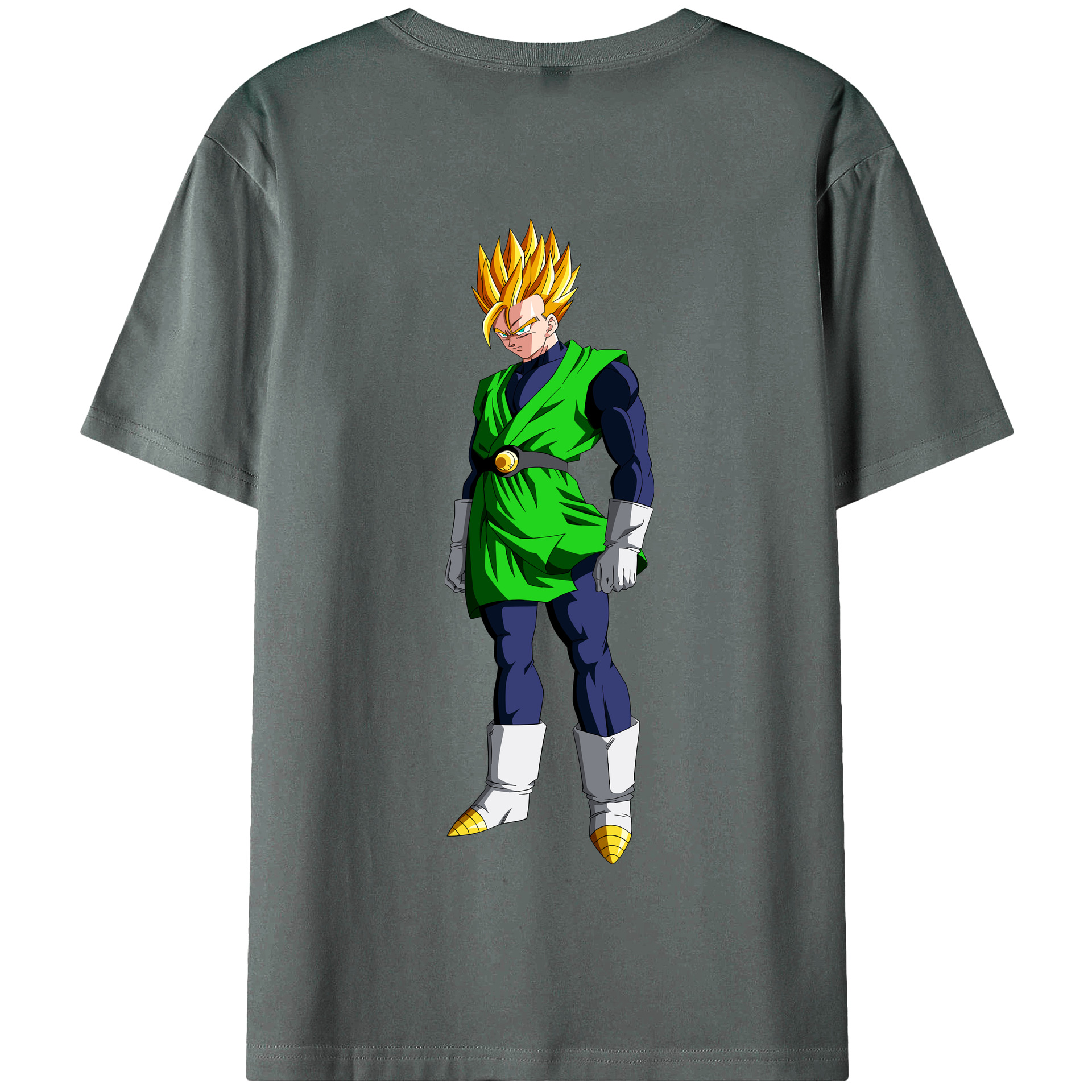 （画像用） ドラゴンボール 孫 悟飯（そんごはん）DRAGON BALL Son Gohan 綿100％半袖Tシャツ（背面プリント）
